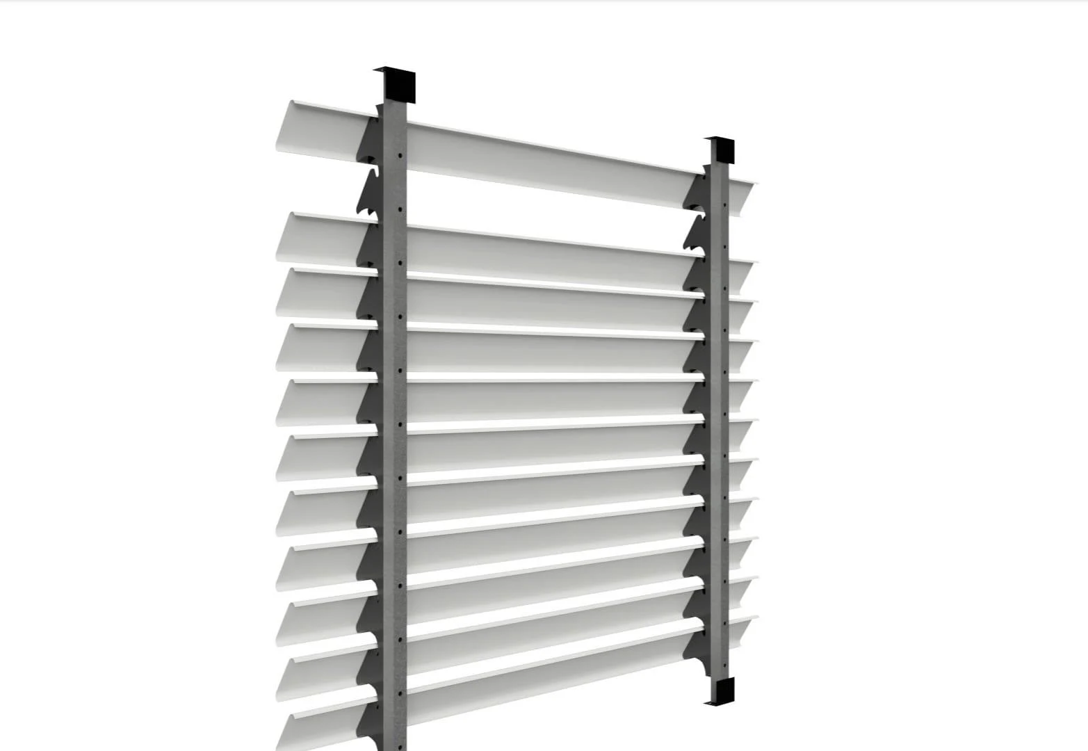 IMAC Sun Louvers — system construction detail